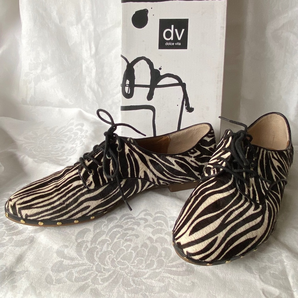 Dolce Vita Mario Zebra Shoes 9.5 LIKE NEW